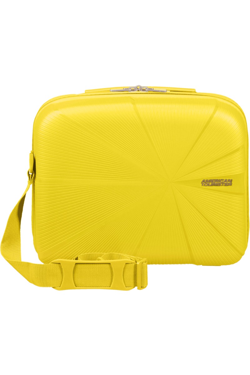 american tourister starvibe beauty case electric lemon gelb