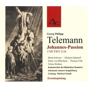 Ami2503 G. P. Telemann Johannes-passion Twv 5:34 Cd Ami2503 New