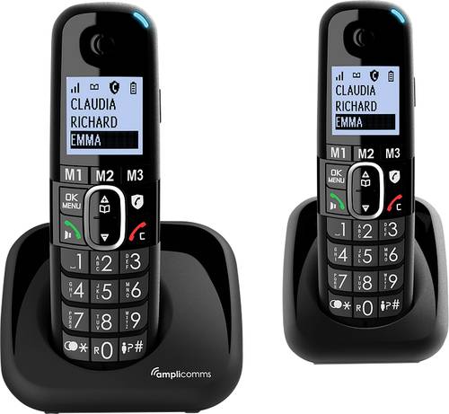 Amplicomms Bigtel 1502 Dect-mobilteil Freisprechen, Für Hörgeräte Kompatibel,
