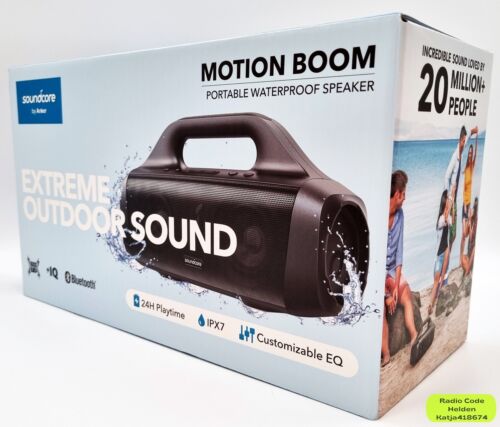 Anker Soundcore Motion Boom Bluetooth Lautsprecher Tragbar Stereo Neu Ovp 