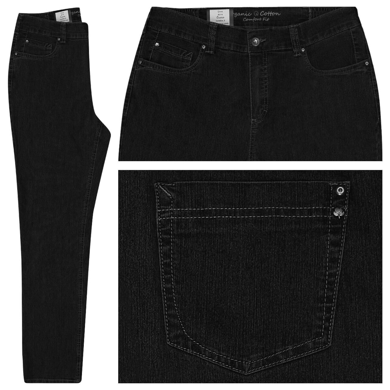 anna montana dora jeans black decorated 40/32 schwarz donna