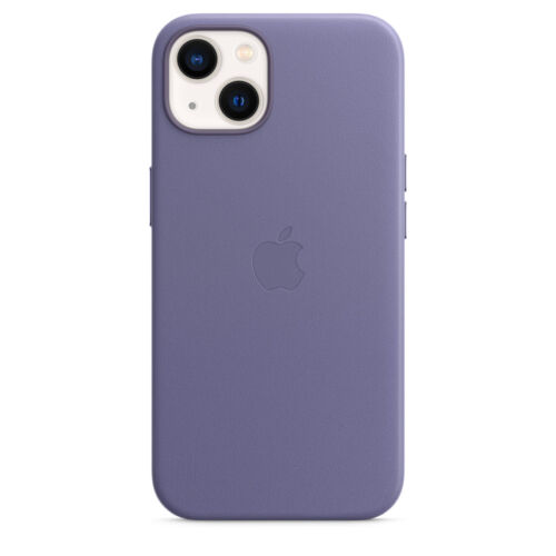 Apple Leder Case Iphone 13 Pro Wisteria Naturleder Cover Stoßdämpfung Magsafe
