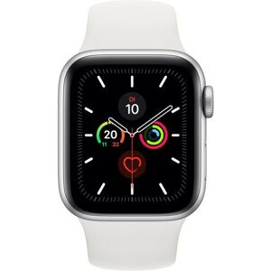 Apple Watch Series 5 (2019) 40 Mm Aluminium Gps Silber Sportarmband Weiß