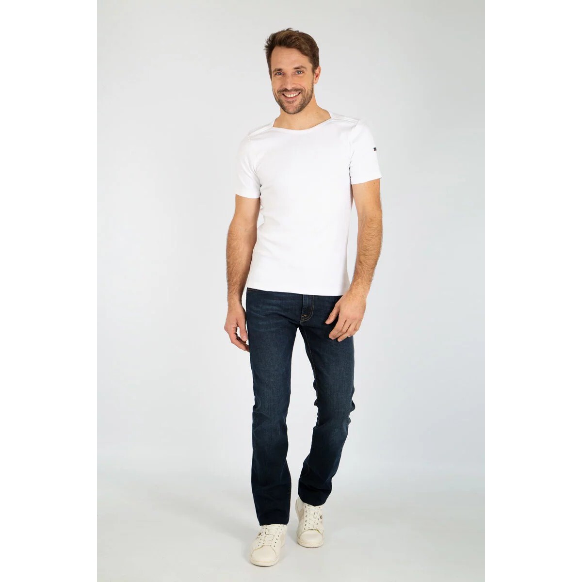 armor-lux t-shirt blanc uomo