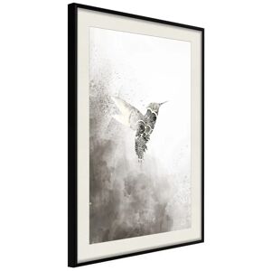 Artgeist Poster - Hummingbird In Shades Of Grey