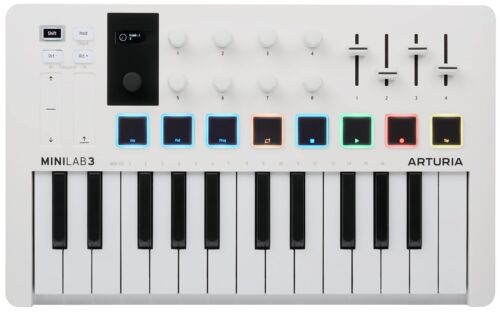 Arturia Minilab 3 25-tasten Usb Midi Keyboard & Pad Controller (weiß)