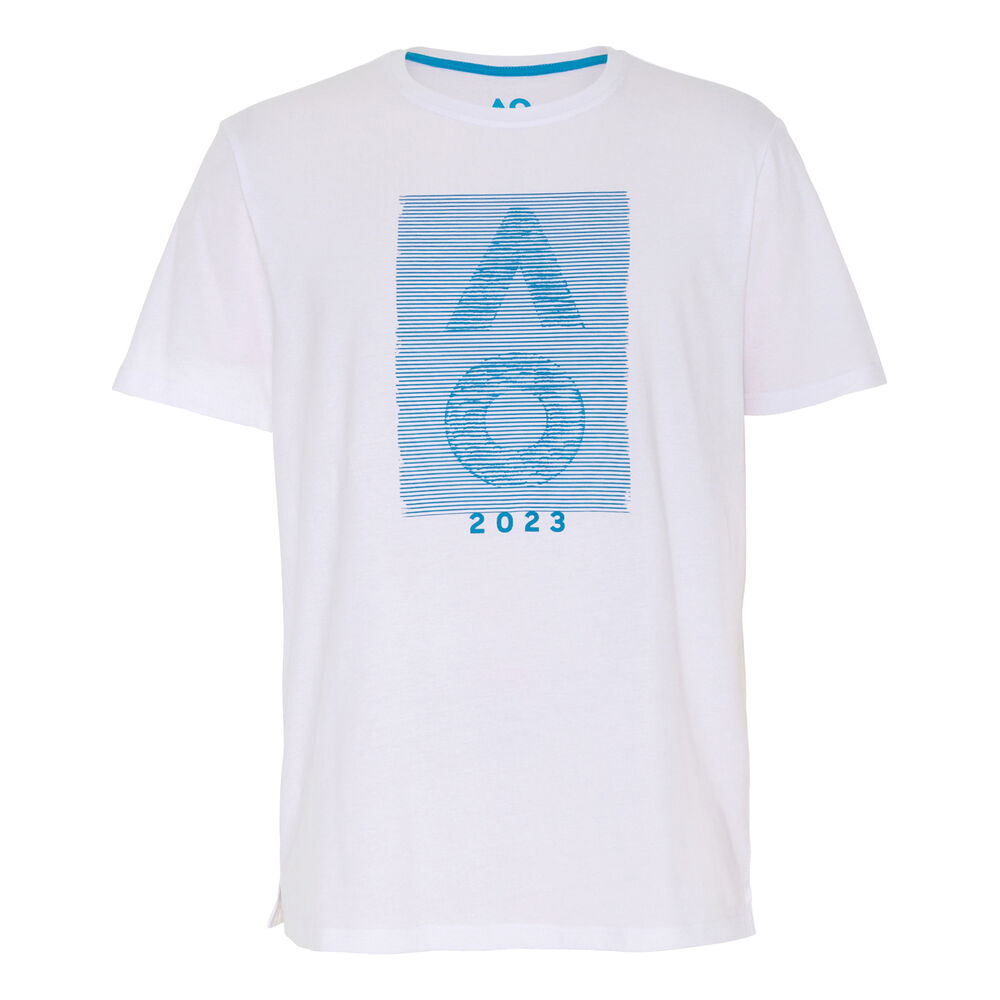 australian open ao dated mosaic t-shirt herren - , blau weiÃŸ uomo