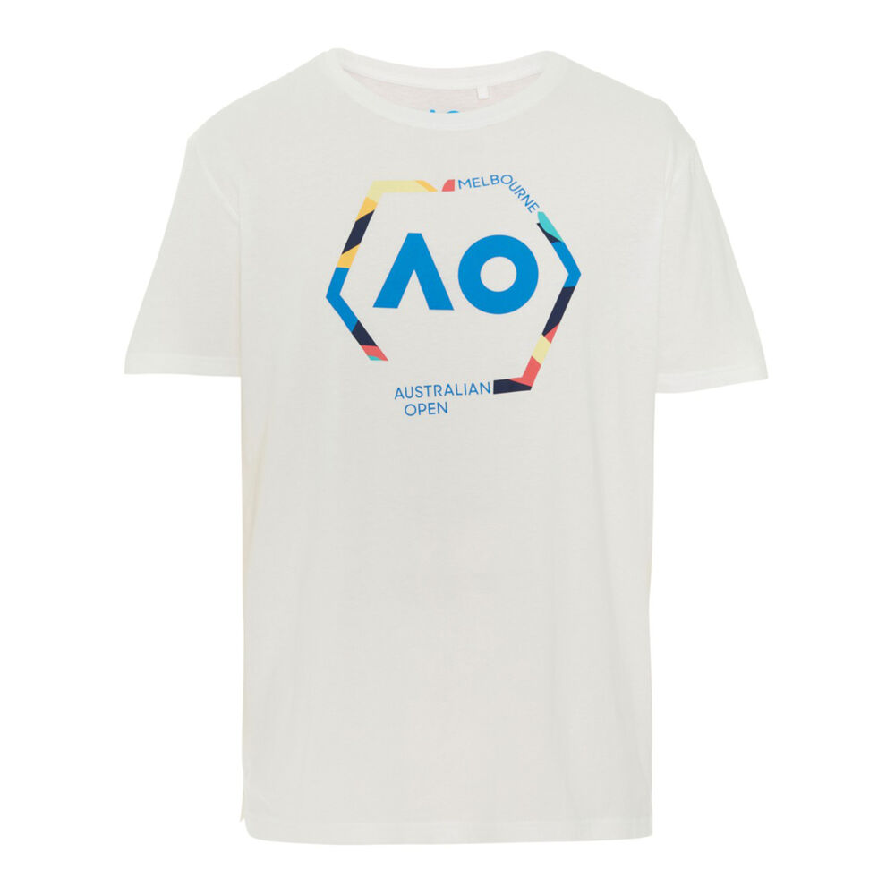 australian open round logo t-shirt herren - , mehrfarbig weiÃŸ uomo
