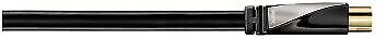 avinity koax-stecker - koax-kupplung (3,0m) schwarz