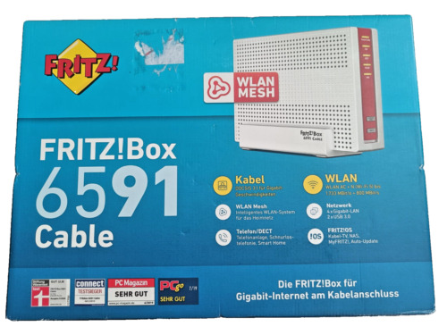 Avm Wlan-router Fritz!box 6591 Cable Mit Kabelmodem (20002857)