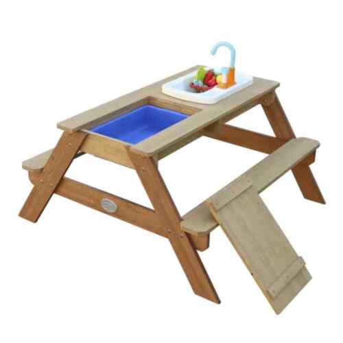 Axi Sand Und Wasser Picknicktisch Emily Mit Spielküche Braun
