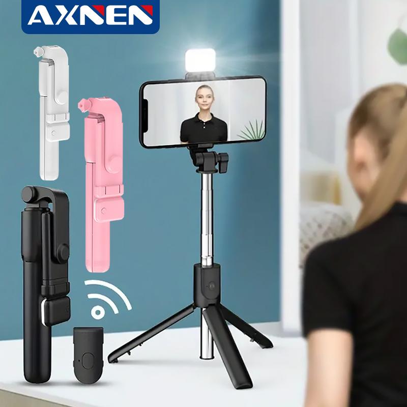 axnen multifunktions-handy-selfie-handstÃ¤nder mit desktop-stativ, smartphone-stÃ¤nder, flexibler selfie-stick, abnehmbare kabellose fernbedienung rosa/schwarz/weiÃŸ