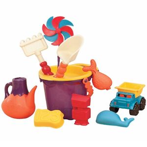B. Toys Eimerset - Fertige Strandtasche - Lila - B. Toys - One Size - Sandspielzeug