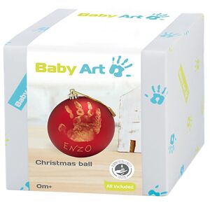 Baby Art Christbaumkugel - Hand- Und Fußabdrücke - Rot - Baby Art - One Size - Dekoration