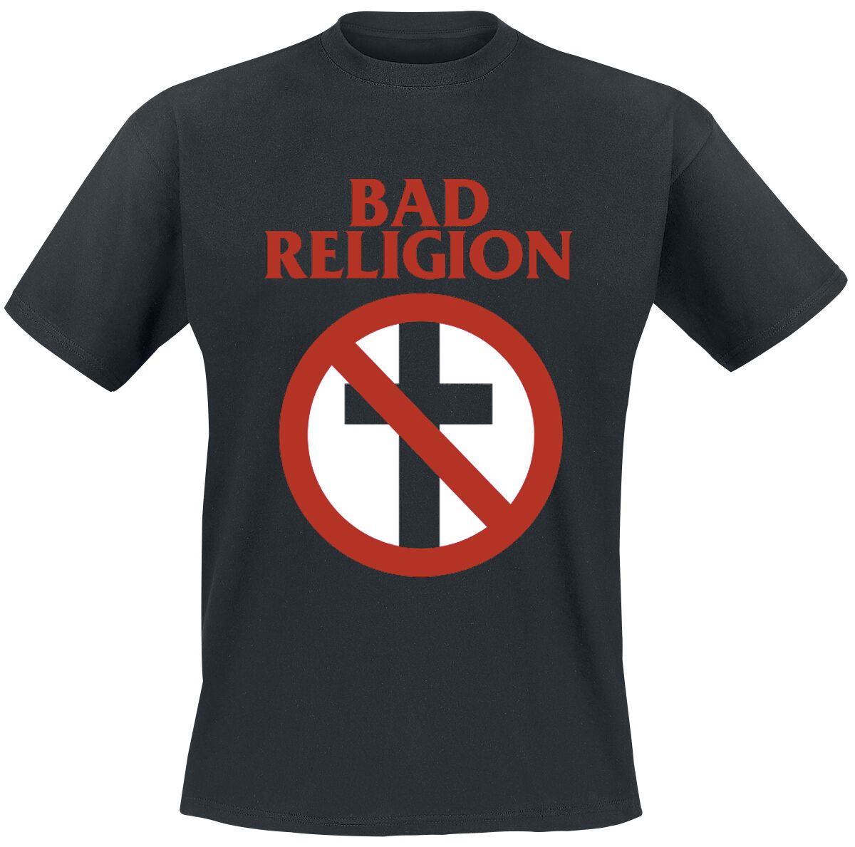 bad religion t-shirt - cross buster - m bis xxl - fÃ¼r mÃ¤nner - grÃ¶ÃŸe m - - lizenziertes merchandise! schwarz