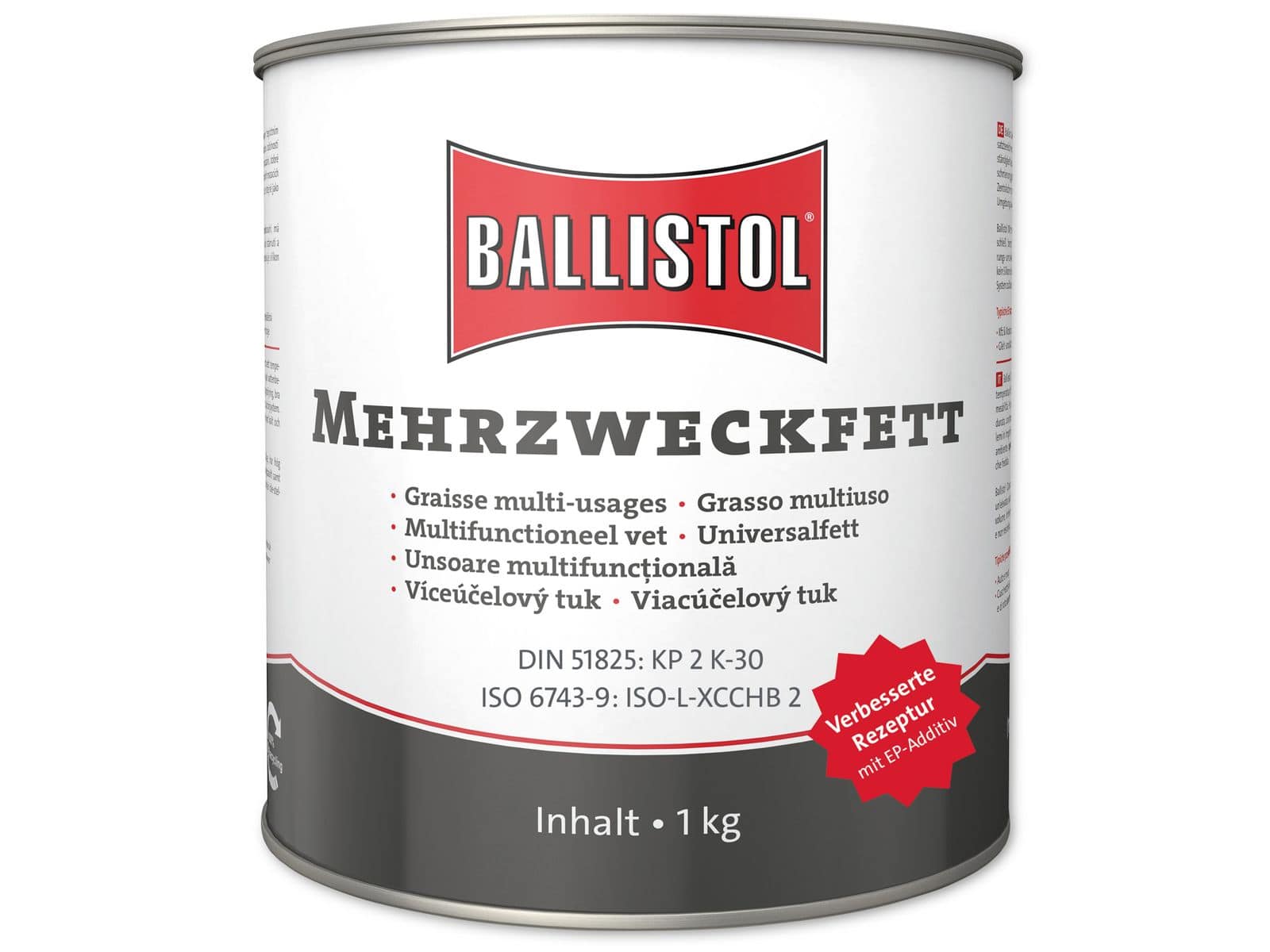 Ballistol 3 X 1 Kg Mehrzweckfett Eimer Lithiumseifenfett