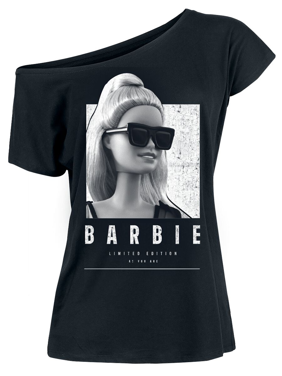barbie t-shirt - limited - s bis 3xl - fÃ¼r damen - grÃ¶ÃŸe 3xl - - lizenzierter fanartikel schwarz donna