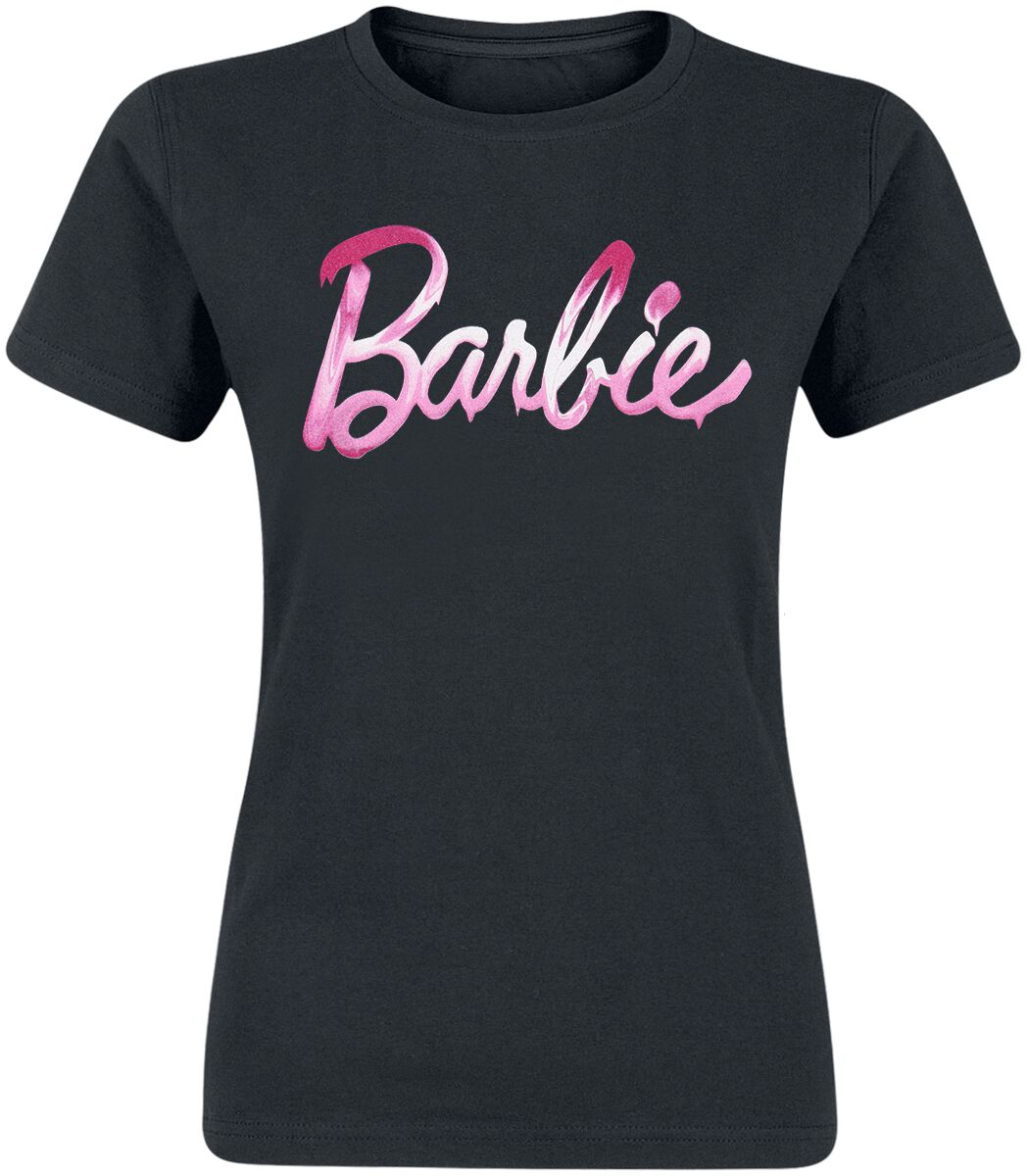 barbie t-shirt - melted - s bis xxl - fÃ¼r damen - grÃ¶ÃŸe l - - lizenzierter fanartikel schwarz donna