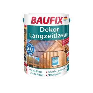 Baufix Dekor-langzeitlasur, Seidenglänzend, 5 Liter Holzlasur