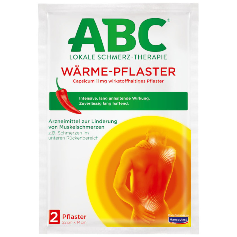 beiersdorf ag abc wÃ¤rme-pflaster capsicum hansaplast med 14x22