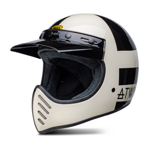 Bell Moto 3 (2023) Motorcrosshelm Atwyld Orbit Weiß/schwarz