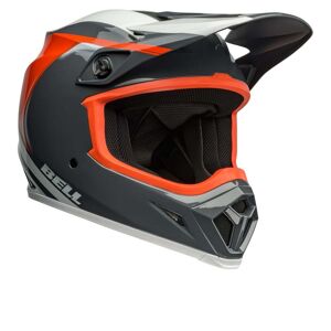 Bell Mx-9 Mips Dart Motocross Helm - Grau Weiss Orange - S - Unisex