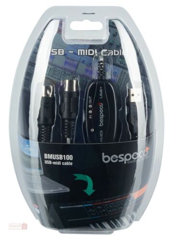 Bespeco Kabel Schnittstelle Midi Für Tastaturen Bmusb100 Für Pc E Mac Via Usb