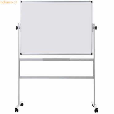 Bi-office Mobile Drehbare Zweiseitiges Keramik-whiteboard Auf Rollen, Magnetisch, 1800 X 1200 Mm
