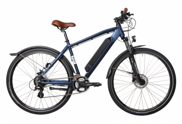 bicyklet joseph elektro hybrid fahrrad shimano altus 7s 417 wh 700 mm blau uomo