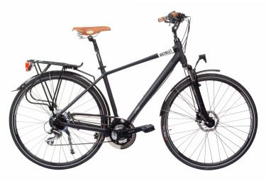 bicyklet leon city bike shimano acera altus 8s 700 mm schwarz matt uomo