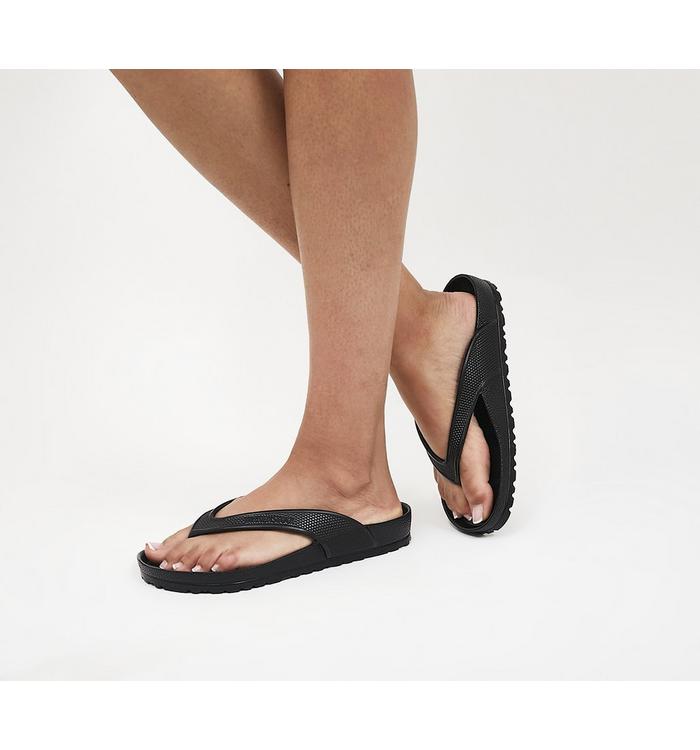 birkenstock honolulu toe thong sandals , black