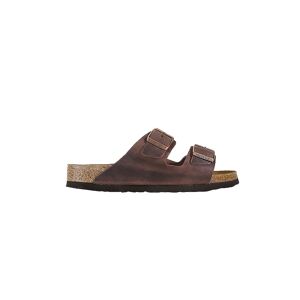 birkenstock mens arizona oiled leather double strap sandals - habana - eu 45/uk 10.5 braun