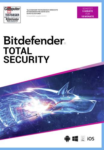 Bitdefender Total Security 2024 Multi-device + Vpn | 5 Geräte 2 Jahre |de-lizenz