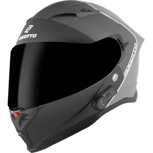 Bogotto H153 Bt Spn Bluetooth Helm - Schwarz Grau - M - Unisex
