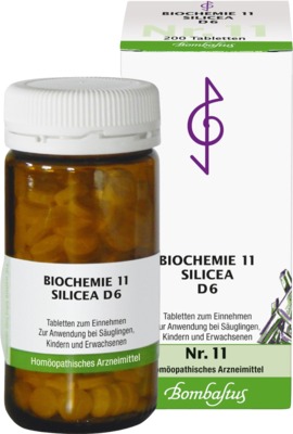 bombastus-werke ag biochemie 11 silicea d 6 tabletten