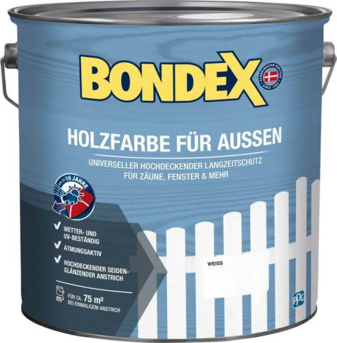 Bondex Holzfarbe Außen Schwedenrot 7,5l Ja Deckend Farbe Holzfarbe