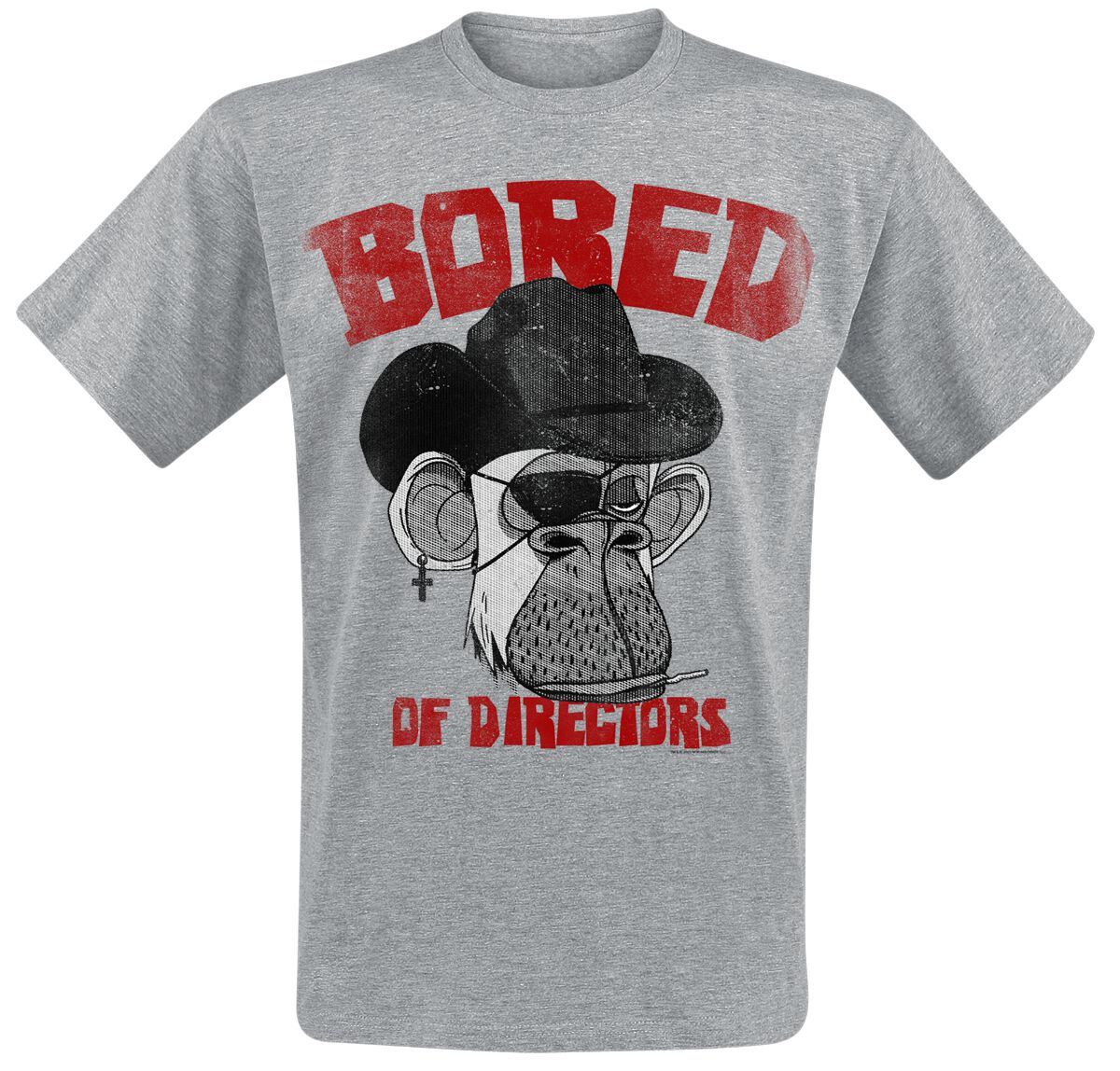 bored of directors t-shirt - clint apewood vintage - s bis xxl - fÃ¼r mÃ¤nner - grÃ¶ÃŸe m - - emp exklusives merchandise! grau