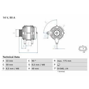 Bosch 0986085170 Generator