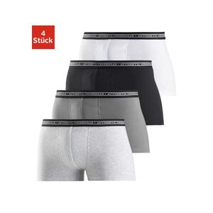 Boxer Authentic Underwear Gr. 6, 4 St., Grau (grau, Meliert, Grau, Schwarz, Weiß) Herren Unterhosen Le Jogger