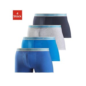 Boxer Authentic Underwear Gr. 5, 4 St., Blau (blau, Türkis, Grau, Meliert, Marine) Herren Unterhosen Le Jogger