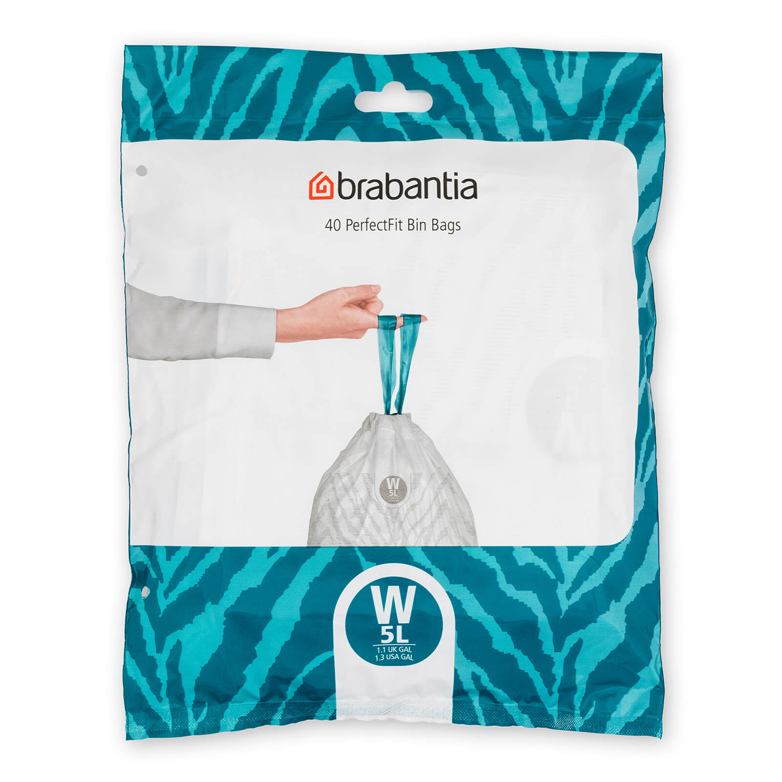brabantia perfectfit dispenser bags - pack w - 5l (40 pack) weiÃŸ
