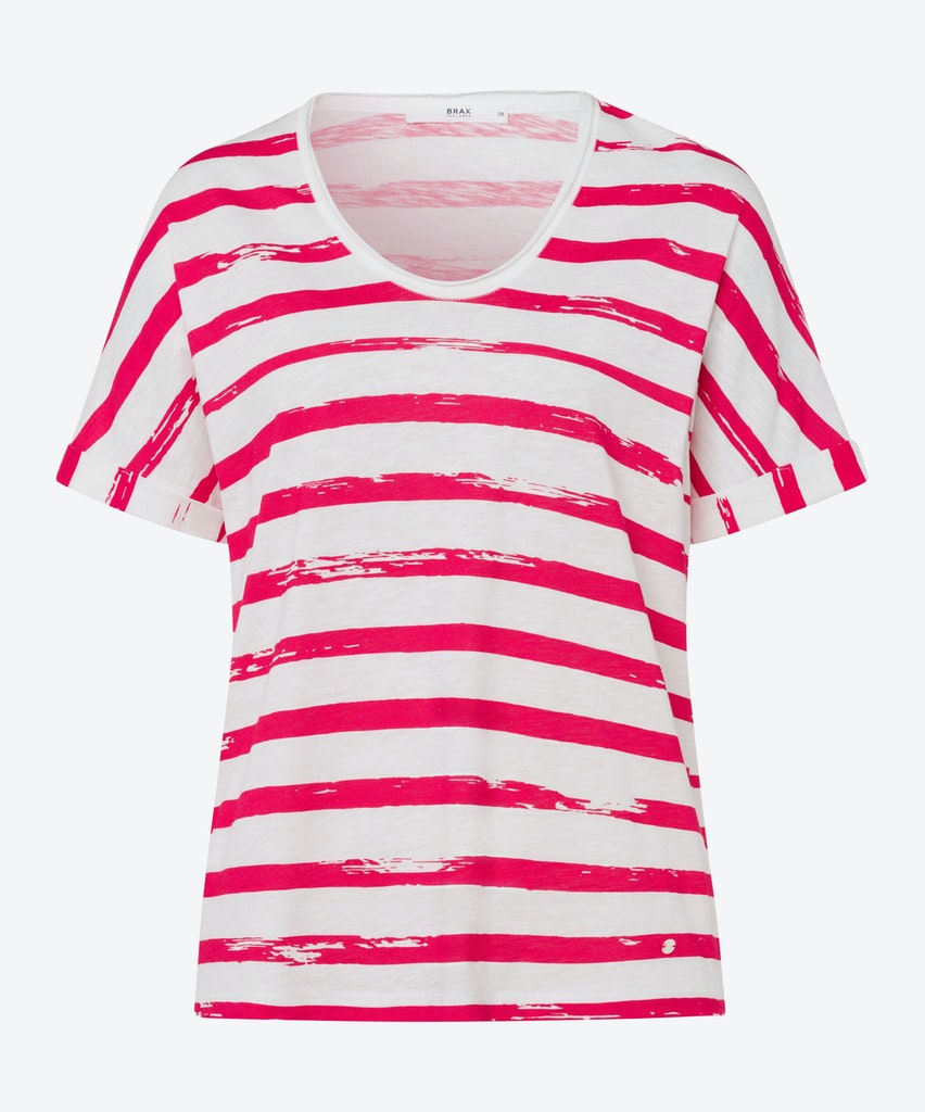 brax damen t-shirt 34-3617-carriedep crunchy pink donna