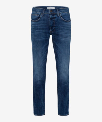 brax herren jeans 81-6607-chris dark blue used uomo