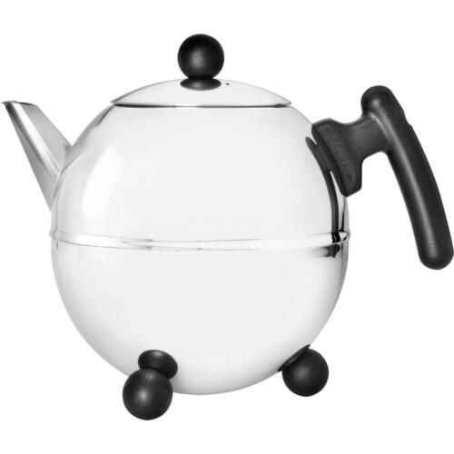 Bredemeijer Bella Ronde 1.5l Stainless Steel Black Teapot Stylish Functional Tea