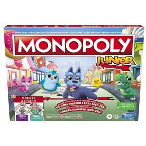 Brettspiel - Monopoly Junior - 2-i-1 - Hasbro - One Size - Brettspiele