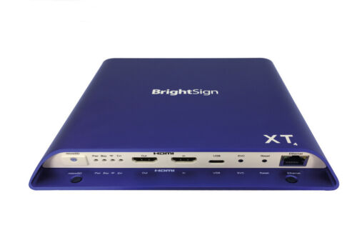 Brightsign Xt1144 - Blau - Weiß - H.264 - H.265 - Mkv - Mov - Mpeg2 - Mpeg4