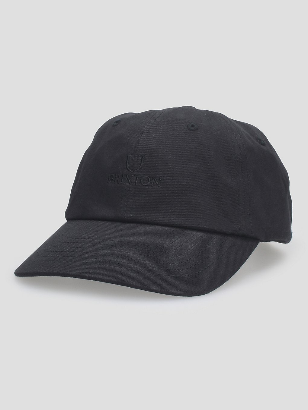 brixton cap - alpha lp adjustable hat - schwarz