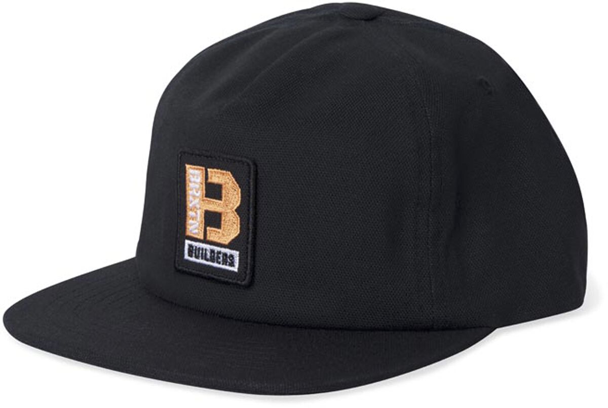 brixton cap - builders mp adjustable hat - schwarz