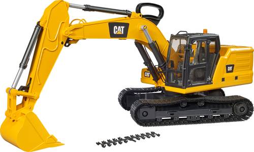 Bruder 02483 Cat Bucket Excavator, 1:16 Realistic And Interactive Construction T