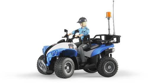 Bruder Spielzeug Polizei Quad Und Motorrad Polizist Figur Ausstellungsstück Neu
